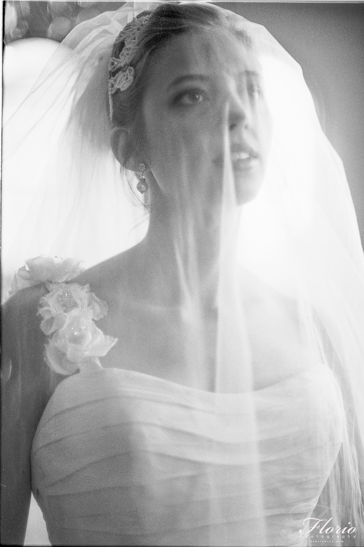 Black and White - Ilford Delta 100 Bridal Portrait