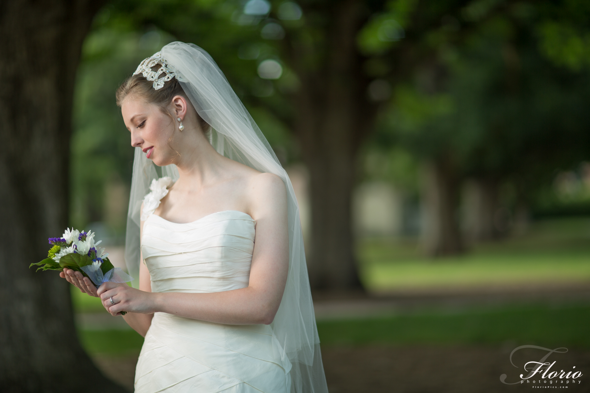 Bridal Portrait - UNC Chapel Hill Campus